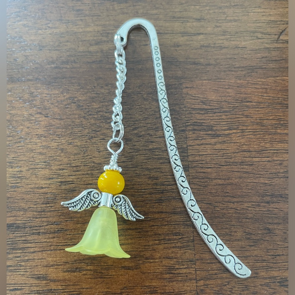 NEW - Handmade Yellow Angel / Fairy Bookmark - ideal Gift
